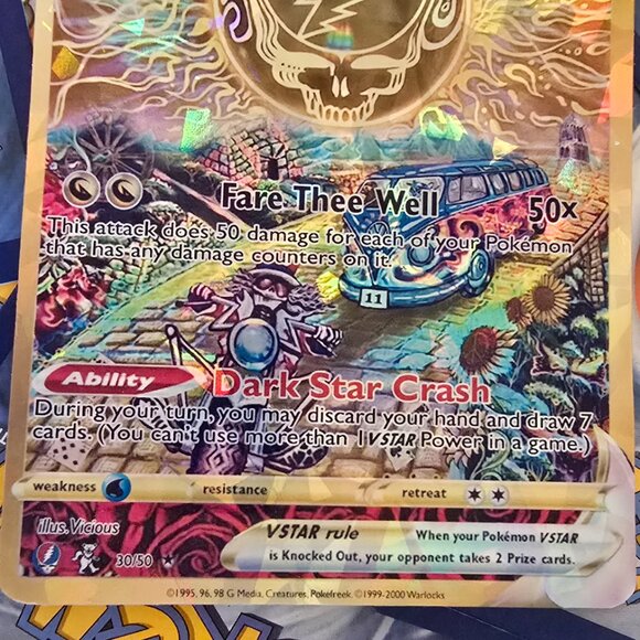 Grateful dead Vstar Pokemon Card - Fare Thee Well - Picture 2 of 8